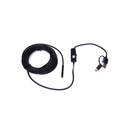 Inšpekčná kamera endoskopická USB 2.0, micro USB, USB-C KRAFT&DELE Inšpekčná kamera endoskopická USB 2.0, micro USB, USB-C KRAFT&DELE