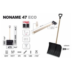 NONAME 47 ECO Snehové hrable