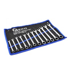 Sada plochých račňových kľúčov 12 ks 8 - 19 mm GEKO