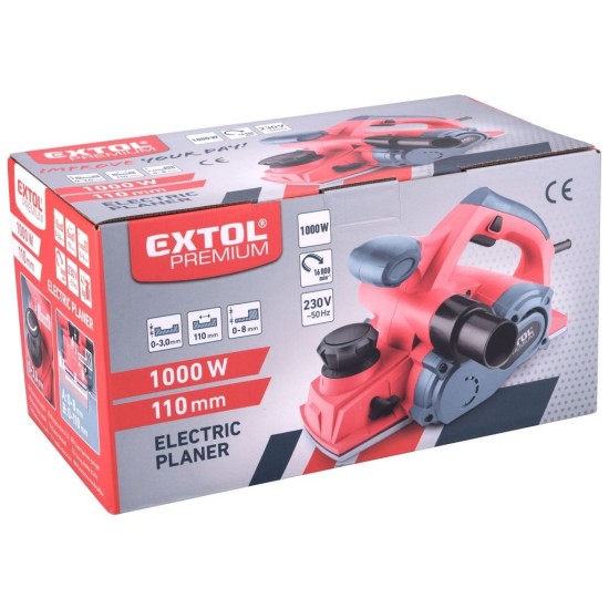 Elektrický hoblík 110 mm 1000 W EXTOL PREMIUM