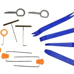 Sada náradia na demontáž autorádií, navigácie, čalúnenia a poťahov GEKO