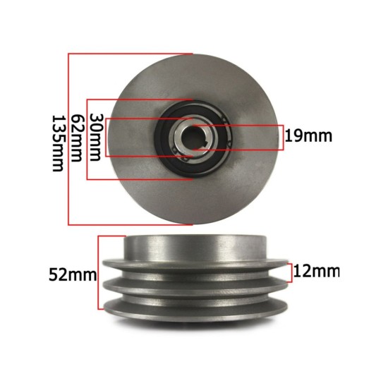 Odstredivá spojka 135x19 mm, pero a drážka, 2-remeňová MAR-POL Odstredivá spojka 135x19 mm, pero a drážka, 2-remeňová MAR-POL