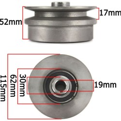 Odstredivá spojka 115x19 mm pero a drážka 1-remeň MAR-POL Odstredivá spojka 115x19 mm pero a drážka 1-remeň MAR-POL