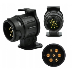 Zásuvkový adaptér ťažného zariadenia 12 V 13P/7P GEKO