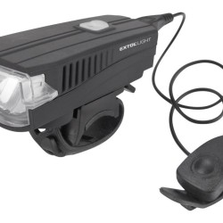 Biele svetlo na bicykel 350 lm USB nabíjací klaksón 5W LED EXTOL SVETLO