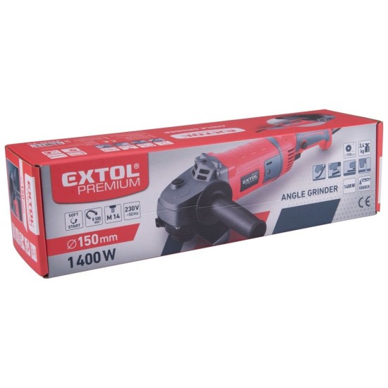 Uhlová brúska 150 mm, 1600 W EXTOL PREMIUM Uhlová brúska 150 mm, 1600 W EXTOL PREMIUM