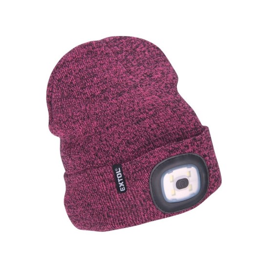 Kryt s čelovkou 4 x 45 lm USB nabíjanie fialová/čierna EXTOL LIGHT Kryt s čelovkou 4 x 45 lm USB nabíjanie fialová/čierna EXTOL LIGHT