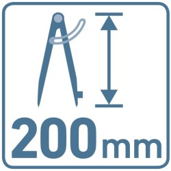 Rozsah kompasu zásuviek/hrotu 0 - 280 mm EXTOL PREMIUM Rozsah kompasu zásuviek/hrotu 0 - 280 mm EXTOL PREMIUM