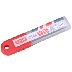 Odlamovacie čepele so zúbkovanou čepeľou 18 mm 10 ks EXTOL PREMIUM Odlamovacie čepele so zúbkovanou čepeľou 18 mm 10 ks EXTOL PREMIUM