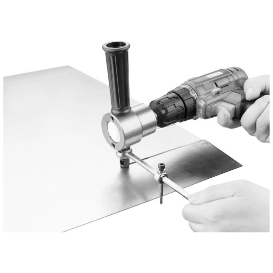 Kruhová vodiaca šablóna pre nástavec EXTOL PREMIUM na rezanie plechu