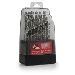 Sada univerzálnych železných vrtákov 1-10mm, 19ks CATA