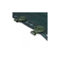 Upevňovacia spona na siete, látky, zelená BUNGEE CORD CLIPS