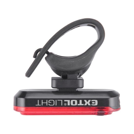 Červené svetlo na bicykel 30lm, USB nabíjanie EXTOL LIGHT