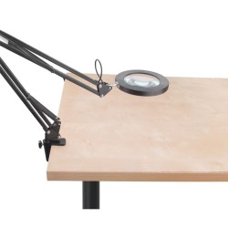 Stolná lampa s lupou, čierna, napájanie cez USB, 2400lm, 3 farby svetla, 5x zväčšenie EXTOL LIGHT