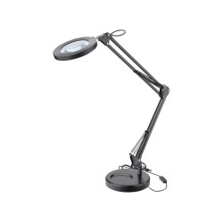 Stolná lampa s lupou, čierna, napájanie cez USB, 2400lm, 3 farby svetla, 5x zväčšenie EXTOL LIGHT