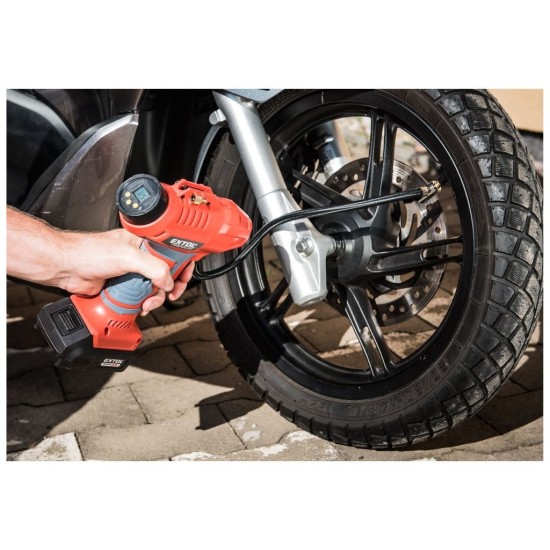 Domáci akumulátorový kompresor SHARE20V, 20V Li-ion, 2000mAh EXTOL PREMIUM