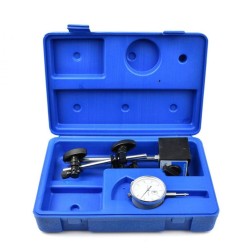 Číselníkový ukazovateľ 0-10/0,01 mm s magnetickým statívom GEKO Číselníkový ukazovateľ 0-10/0,01 mm s magnetickým statívom GEKO