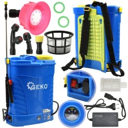 Batériový postrekovač 16l, 12V, 12Ah, modrý GEKO