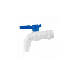 Záhradný plastový ventil, vstup 3/4", koniec hadice 1/2" Záhradný plastový ventil, vstup 3/4", koniec hadice 1/2"