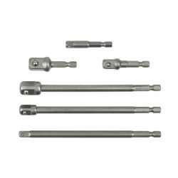 Sada vŕtacích adaptérov 1/2" 3/8" 1/4" 6 ks GEKO Sada vŕtacích adaptérov 1/2" 3/8" 1/4" 6 ks GEKO