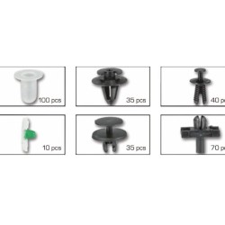 Sada plastových spojovacích svoriek a svoriek 290 ks pre BMW TAGRED Sada plastových spojovacích svoriek a svoriek 290 ks pre BMW TAGRED