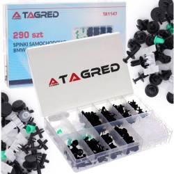 Sada plastových spojovacích svoriek a svoriek 290 ks pre BMW TAGRED Sada plastových spojovacích svoriek a svoriek 290 ks pre BMW TAGRED