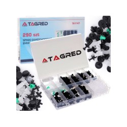 Sada plastových spojovacích svoriek a svoriek 290 ks pre BMW TAGRED