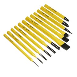 Sada razníkov a dlát 12ks, CrV TAGRED