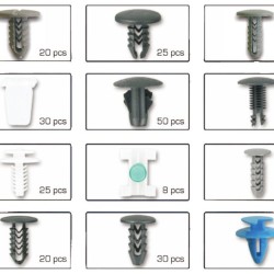 Plastové svorky a svorky Sada 308 ks pre Fiat TAGRED Plastové svorky a svorky Sada 308 ks pre Fiat TAGRED