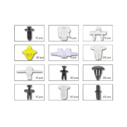 Sada plastových spojovacích svoriek a svoriek 270 ks pre Mercedes TAGRED