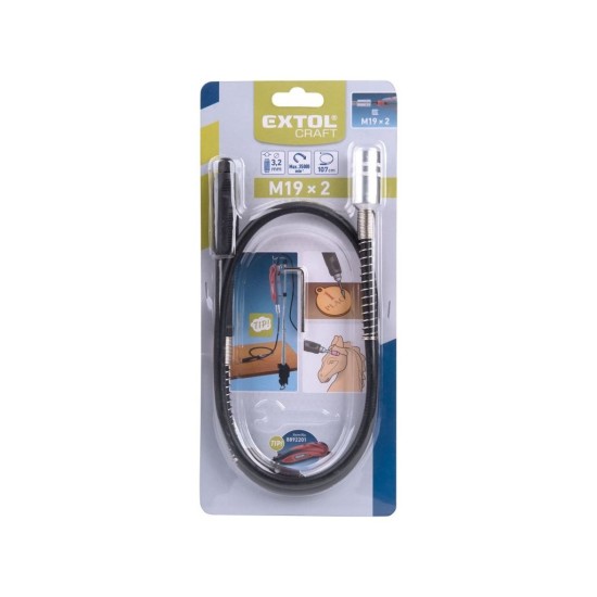Flexibilný nástavec M19 x 2 mm 107 cm EXTOL CRAFT Flexibilný nástavec M19 x 2 mm 107 cm EXTOL CRAFT