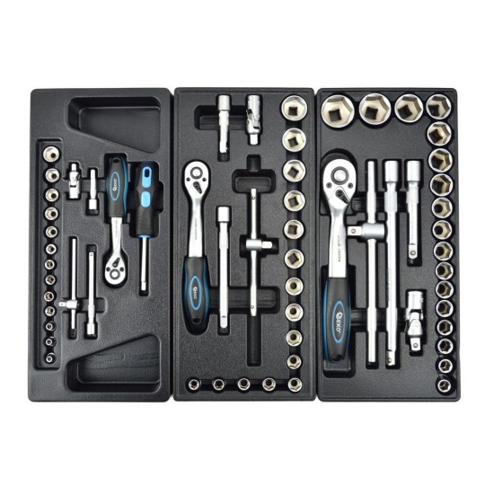 Dielenská mobilná skriňa 7 zásuviek s vybavením 162 ks GEKO Dielenská mobilná skriňa 7 zásuviek s vybavením 162 ks GEKO