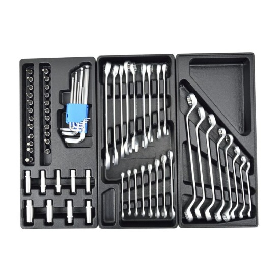 Dielenská mobilná skriňa 7 zásuviek s vybavením 162 ks GEKO Dielenská mobilná skriňa 7 zásuviek s vybavením 162 ks GEKO