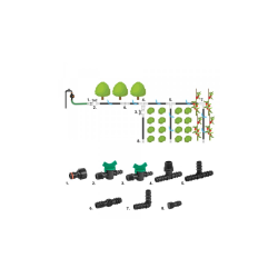 Sada 42ks príslušenstva k zavlažovacím hadiciam 16mm