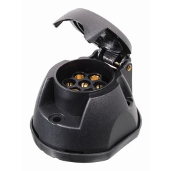 7-pólová zásuvka na ťažné zariadenie s tesnením COMPASS