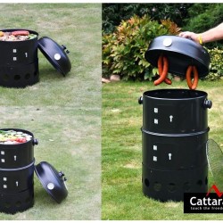 Gril - udiareň na drevené uhlie PISA 3v1 40cm CATTARA