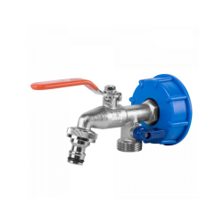 Sada pre nádobu na vodu IBC, uzáver IBCS60 a záhradný ventil GKK0512