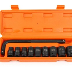 Nástrčné hlavy 10-24mm, 1/2", sada 10ks, CrMo, 6-hrané v puzdre BJC Nástrčné hlavy 10-24mm, 1/2", sada 10ks, CrMo, 6-hrané v puzdre BJC
