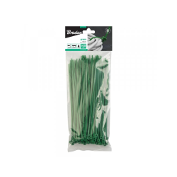Stahovací pásky na vodiče 2,5 x 200 mm 100 ks GREEN Stahovací pásky na vodiče 2,5 x 200 mm 100 ks GREEN