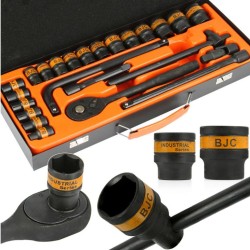 Sada nástrčných kľúčov 1/2" 10 - 32 mm, 24 ks BJC