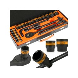 Sada nástrčných kľúčov 1/2" 10 - 32 mm, 24 ks BJC Sada nástrčných kľúčov 1/2" 10 - 32 mm, 24 ks BJC