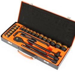 Sada nástrčných kľúčov 1/2" 10 - 32 mm, 24 ks BJC