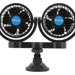 Duo 2 x 108 mm 12 V ventilátor na prísavke MITCHELL