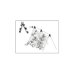 Krížový konektor pre záhradné tyče 11mm, 3ks, nastaviteľný