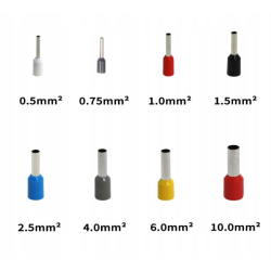 Sada káblových krimpovacích koncoviek 1200 ks GEKO Sada káblových krimpovacích koncoviek 1200 ks GEKO