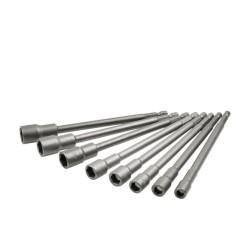 Vŕtacie nástrčné kľúče, predĺžené, magnetické, sada 8ks, 6-13mm GEKO