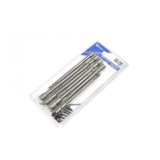 Vŕtacie nástrčné kľúče, predĺžené, magnetické, sada 8ks, 6-13mm GEKO Vŕtacie nástrčné kľúče, predĺžené, magnetické, sada 8ks, 6-13mm GEKO