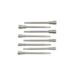 Vŕtacie nástrčné kľúče, predĺžené, magnetické, sada 8ks, 6-13mm GEKO