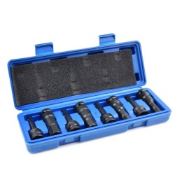 Zásuvná hlava tlmiča 1/2", HEX H5-H19, sada 8ks GEKO Zásuvná hlava tlmiča 1/2", HEX H5-H19, sada 8ks GEKO