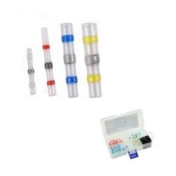 Spájkovacie konektory s cínovou a zmršťovacou bužírkou, sada 100ks GEKO Spájkovacie konektory s cínovou a zmršťovacou bužírkou, sada 100ks GEKO